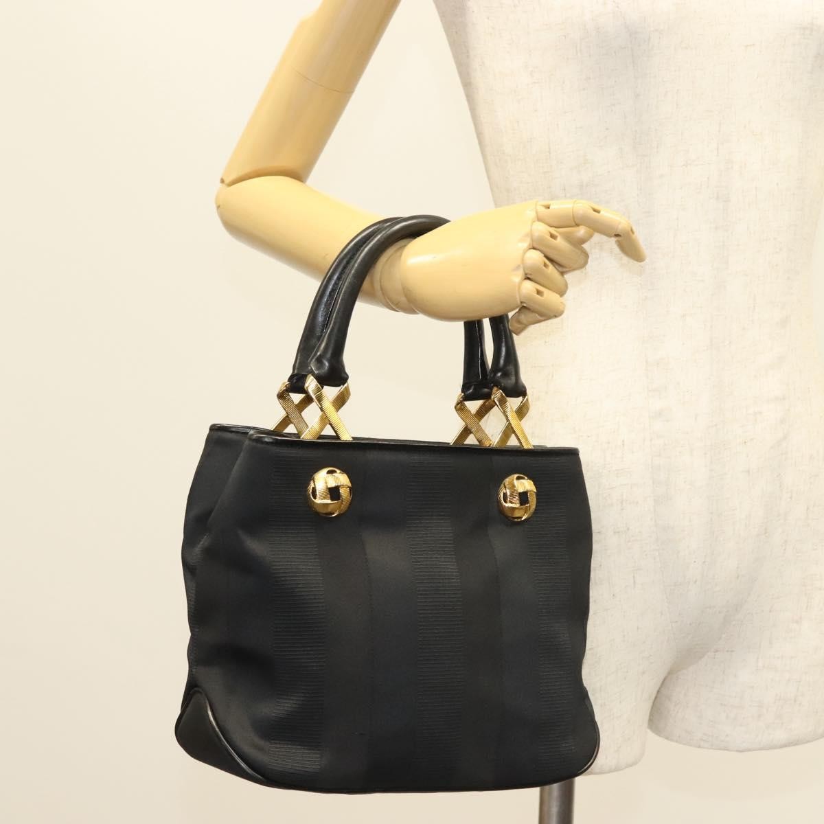 Salvatore Ferragamo Vintage Handbag Nylon, BLACK, NYLON, Handbag