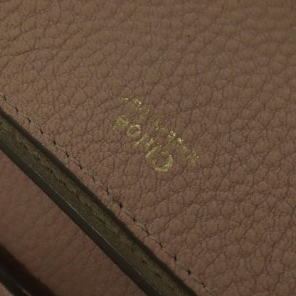 Chloe Drew Shoulder Bag Leather, PINK, LEATHER, Shoulder bag