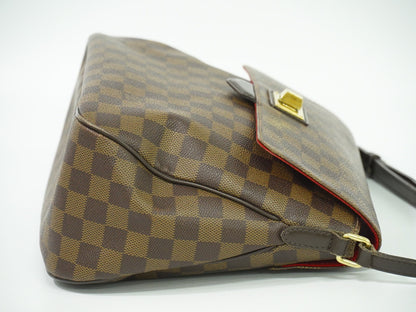 Louis Vuitton Besace Rosebery Handbag Damier, BROWN, CANVAS, Shoulder bag