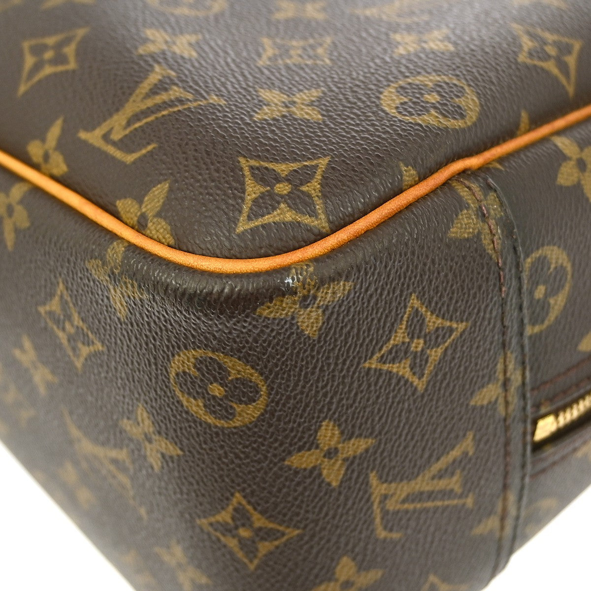 Louis Vuitton Deauville Handbag Monogram Canvas, BROWN, CANVAS, Handbag