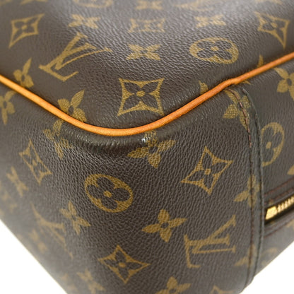 Louis Vuitton Deauville Handbag Monogram Canvas, BROWN, CANVAS, Handbag