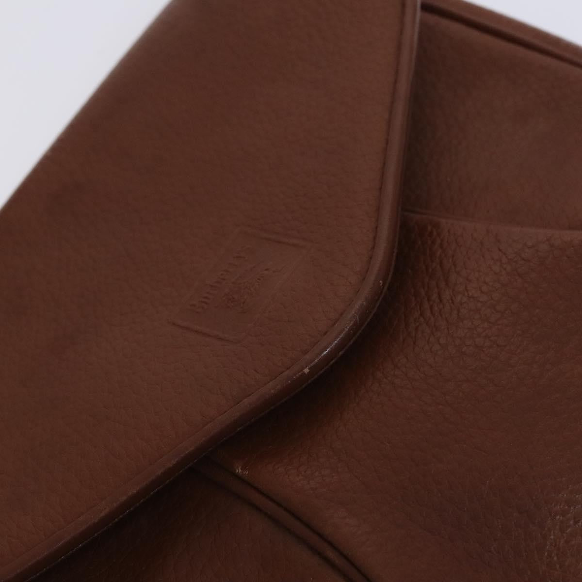 Burberry Flap Shoulder Bag Leather, BROWN, LEATHER, Shoulder bag