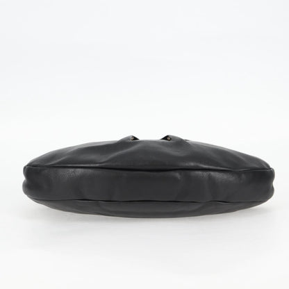 Salvatore Ferragamo Vala Shoulder Bag Leather, BLACK, LEATHER, Shoulder bag