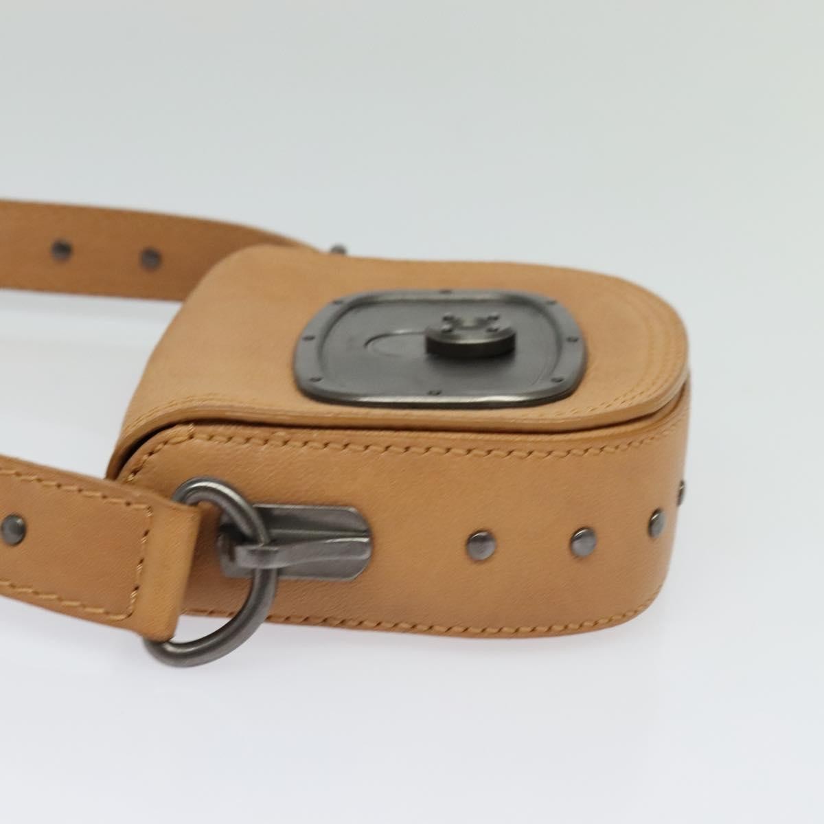 Celine Shoulder Bag Leather, BROWN, LEATHER, Shoulder bag