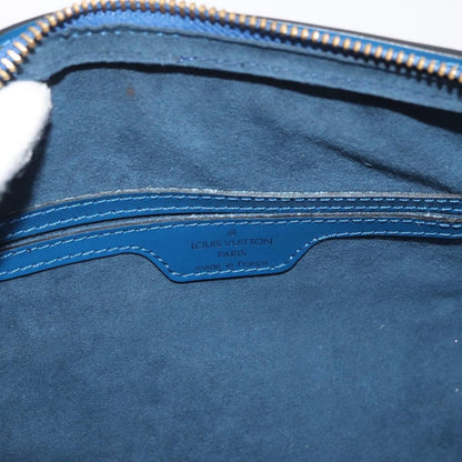 Louis Vuitton Soufflot Handbag Epi Leather, Blue, Leather, Handbag
