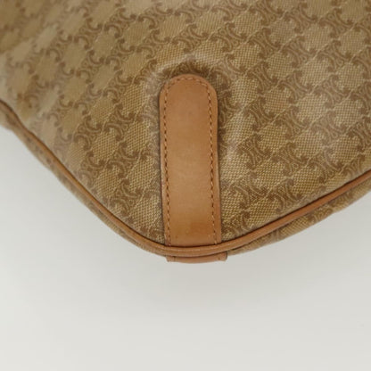 Celine Vintage Macadam Shopper Tote Coated Canvas, BEIGE, PVC, Tote bag