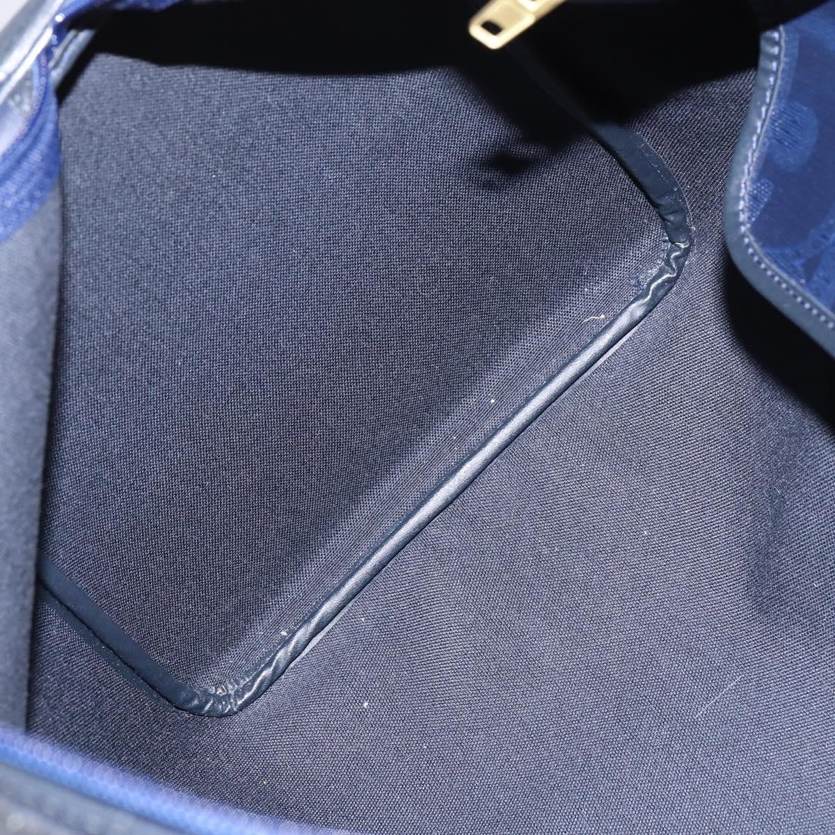 Christian Dior Lady Dior Boston Bag Canvas, NAVY, CANVAS, Travel bag