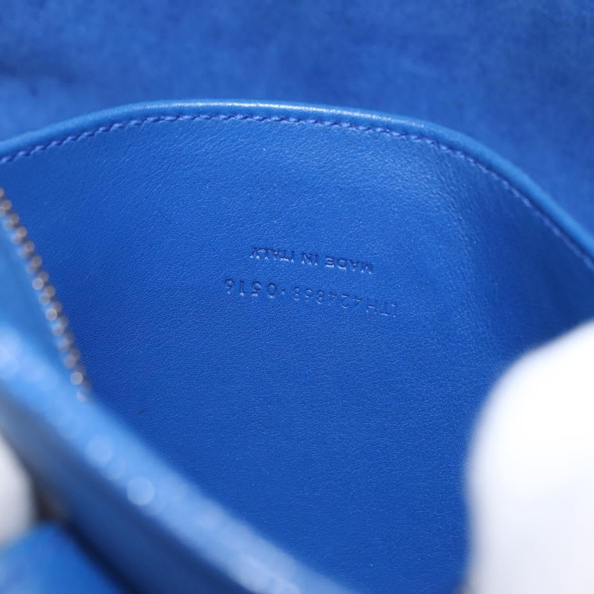 Saint Laurent Monogram Cabas Leather, BLUE, LEATHER, Handbag