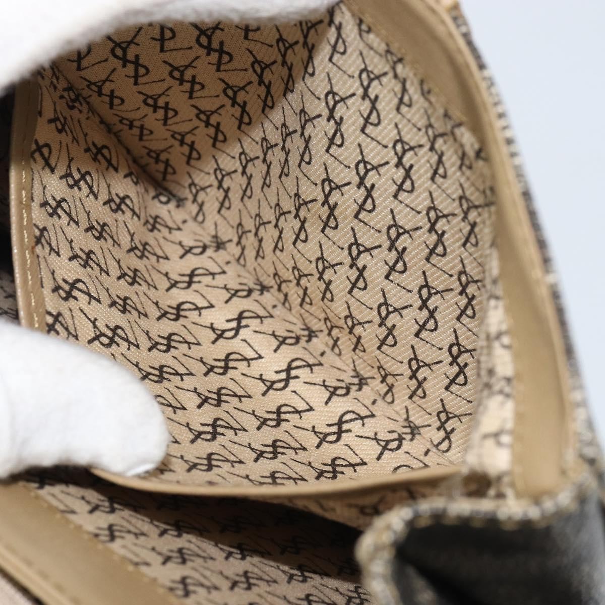 Saint Laurent Vintage Shoulder Bag PVC Leather, BEIGE, PVC, Shoulder bag