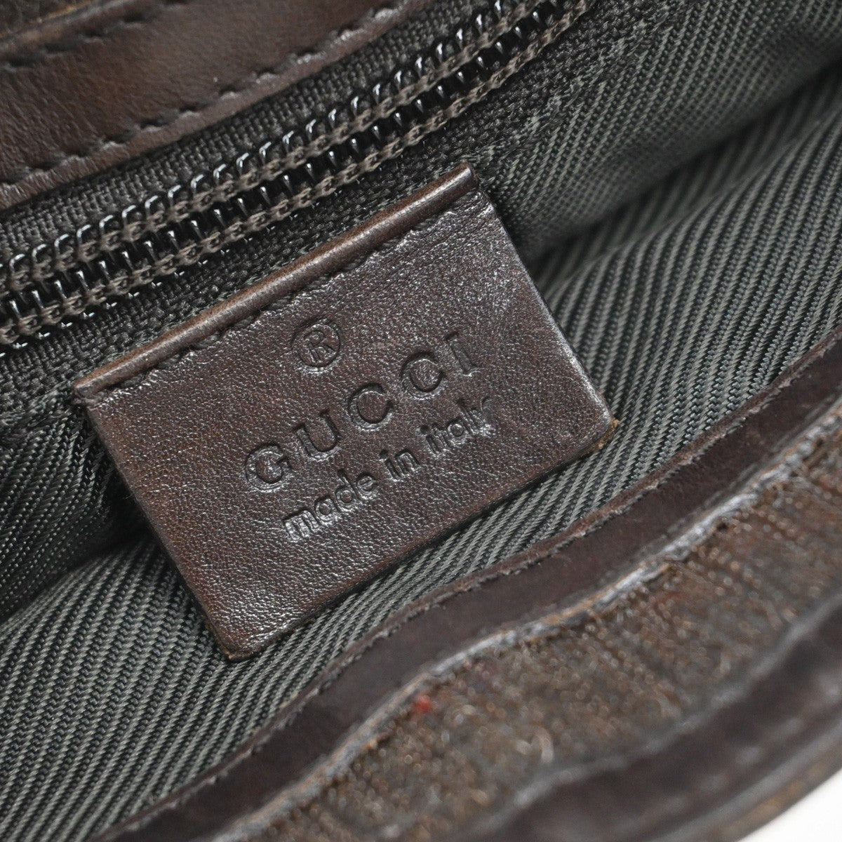 Gucci Front Pocket Messenger Canvas, BROWN, PVC, Shoulder bag