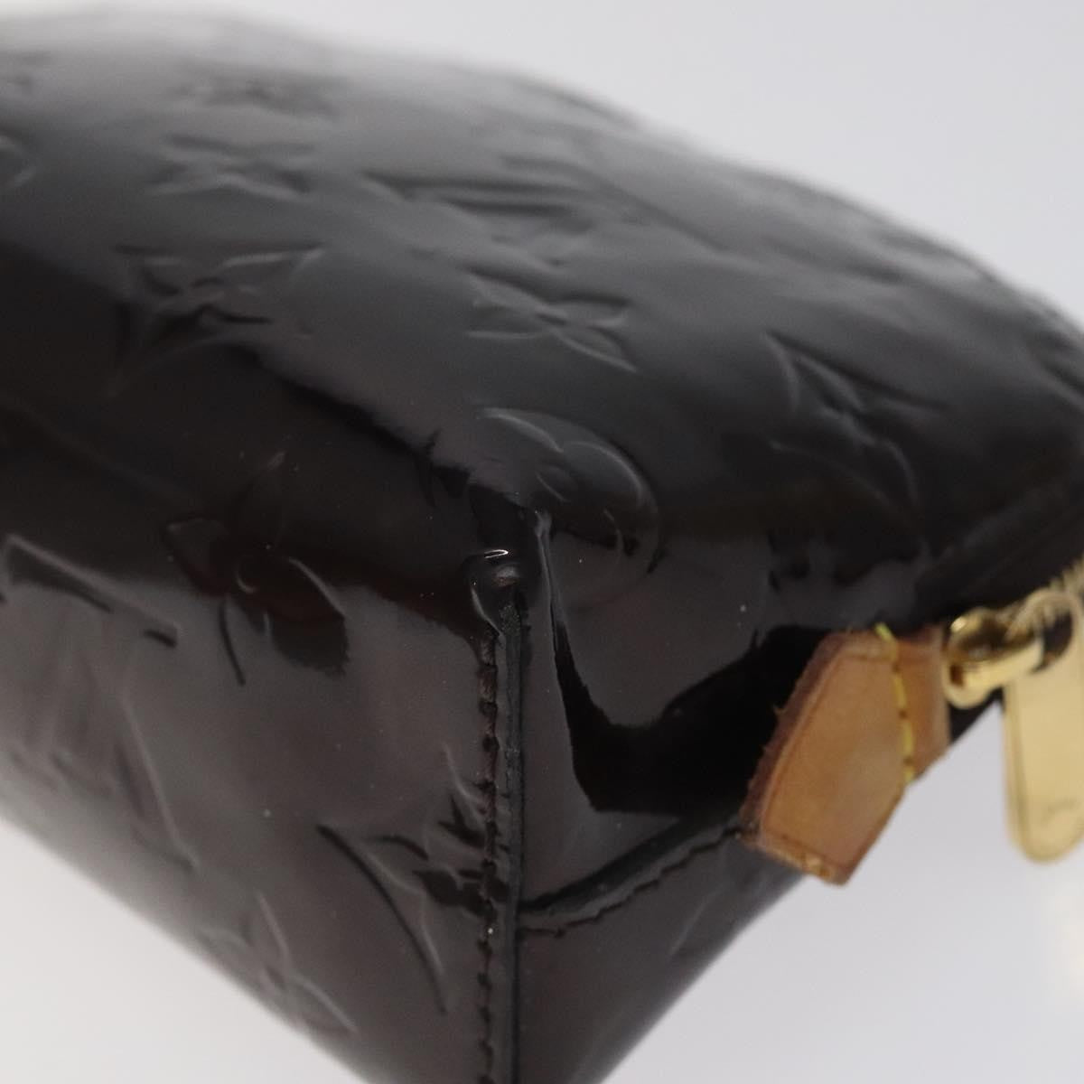 Louis Vuitton Cosmetic Pouch Monogram Vernis, BURGUNDY, PATENT_LEATHER, Toiletry Case