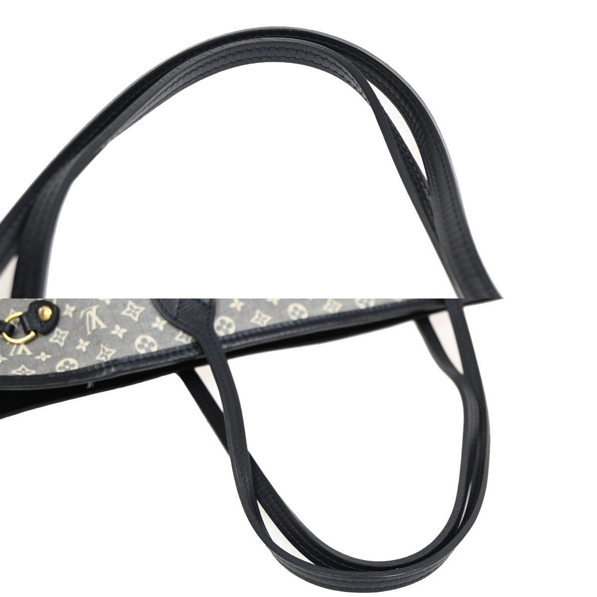 Louis Vuitton Neverfull Tote Monogram Idylle, GRAY, CANVAS, Tote bag