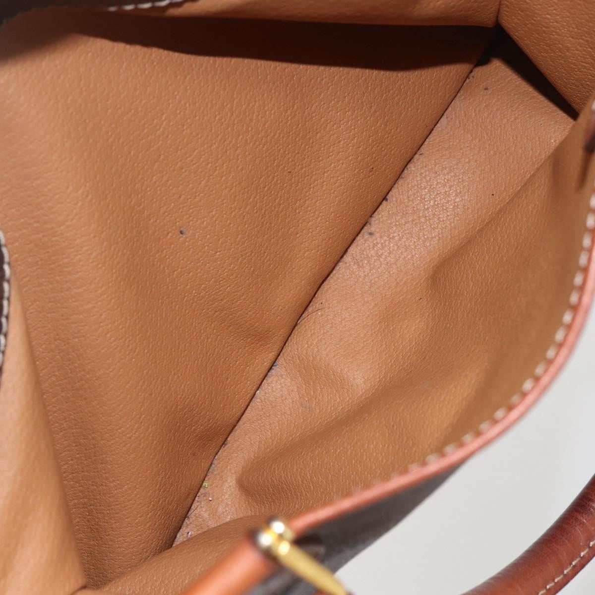 Celine Macadam Handbag Macadam with leather, BROWN, PVC, Handbag