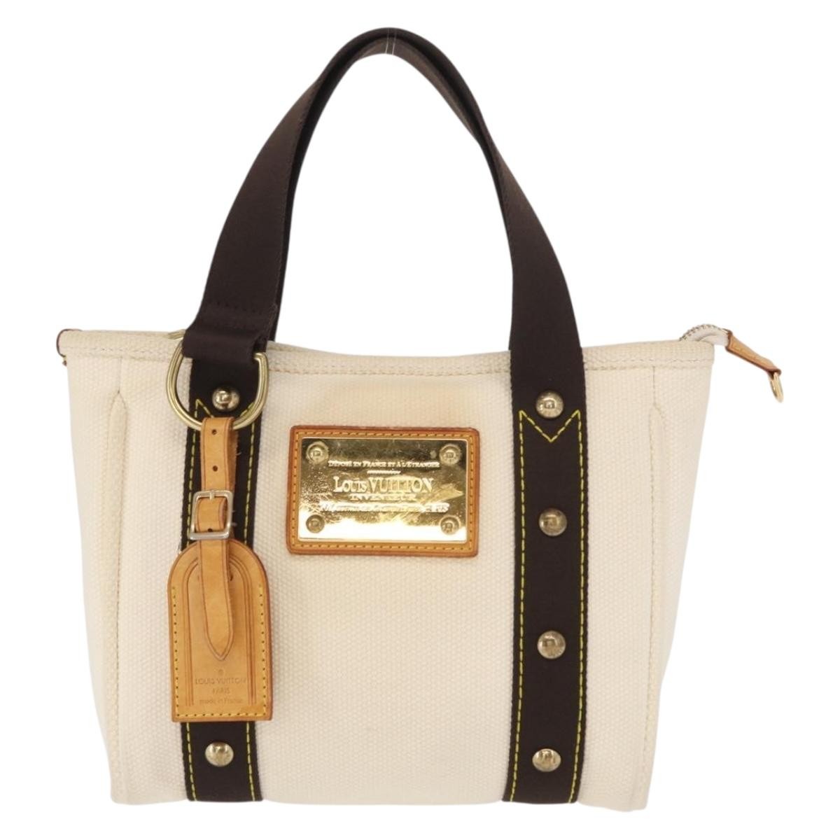 Louis Vuitton Antigua Tote Canvas, ECRU, CANVAS, Handbag