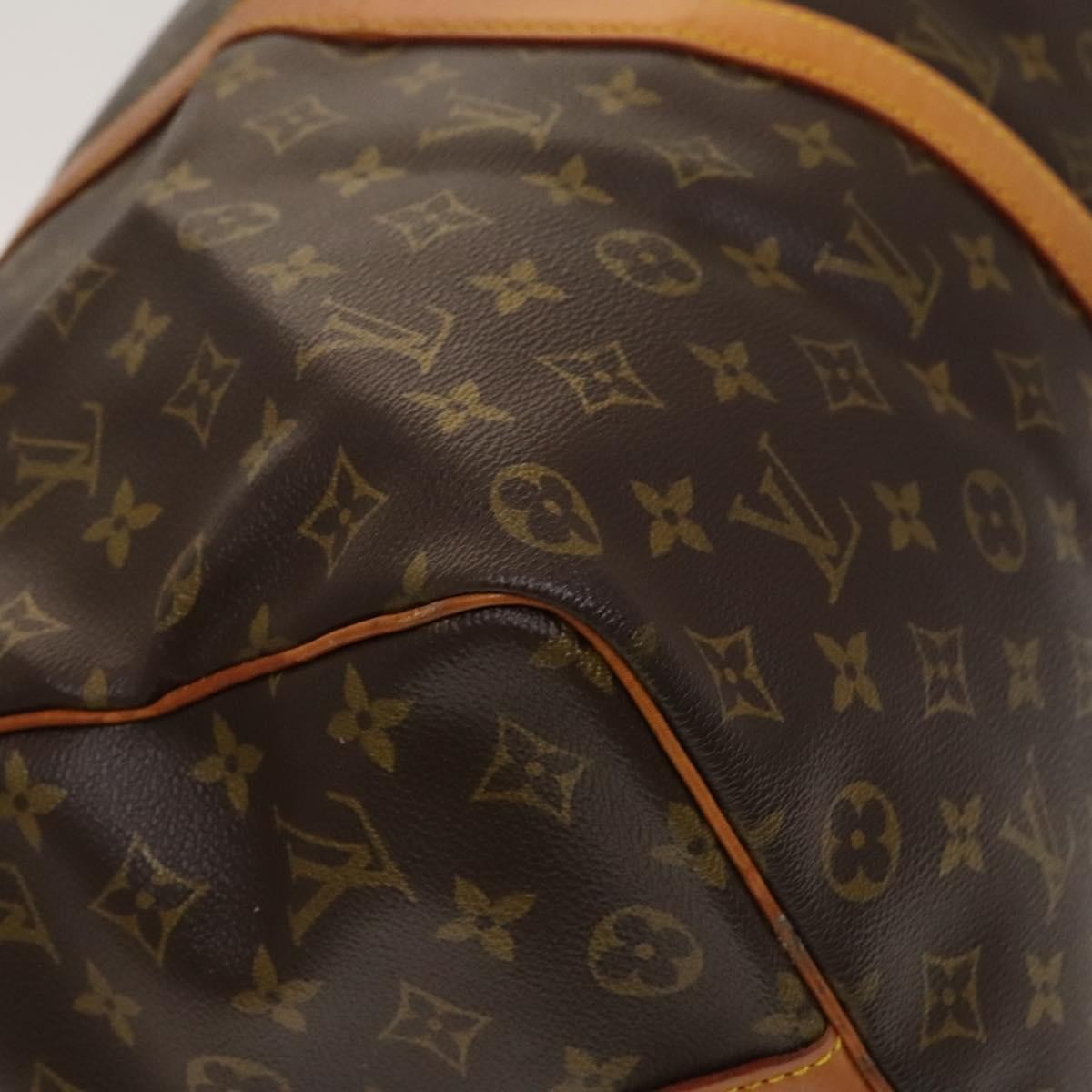 Louis Vuitton Keepall Bag Monogram Canvas, BROWN, CANVAS, Travel bag