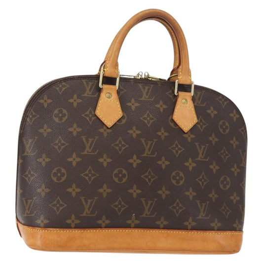 Louis Vuitton Alma Handbag Monogram Canvas, BROWN, CANVAS, Handbag