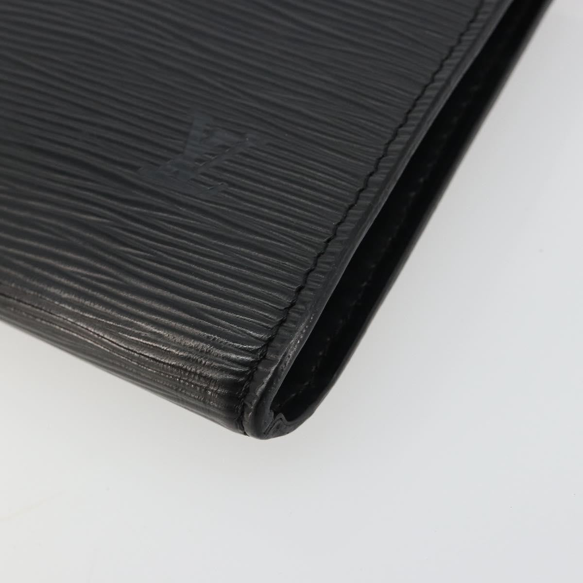 Louis Vuitton Pochette Accessoires Epi Leather, Black, Leather, Clutch