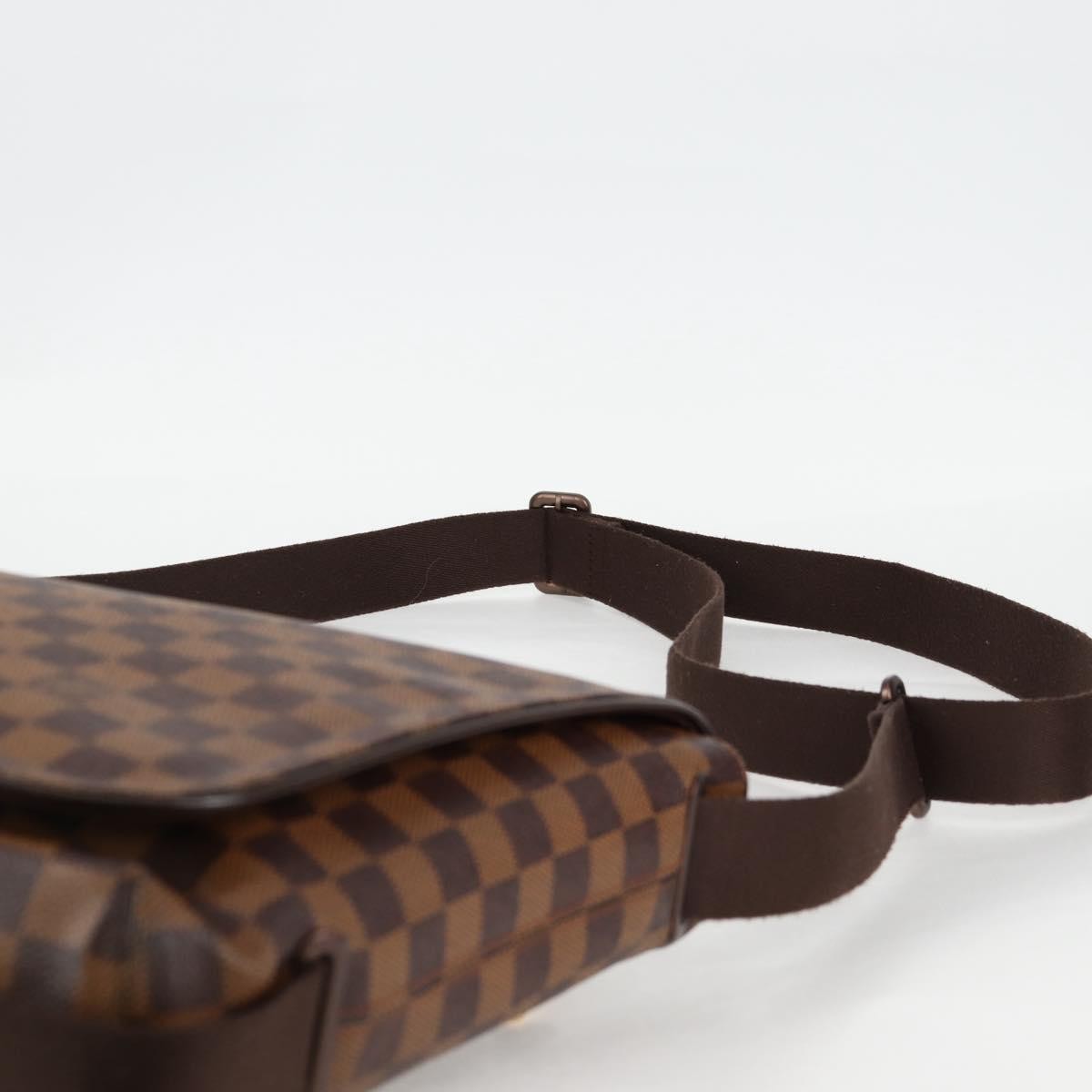 Louis Vuitton Brooklyn Handbag Damier, BROWN, CANVAS, Handbag