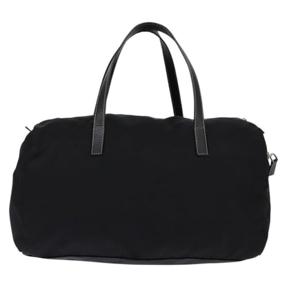 Prada Side Pocket Convertible Duffle Bag Tessuto, BLACK, NYLON, Travel bag