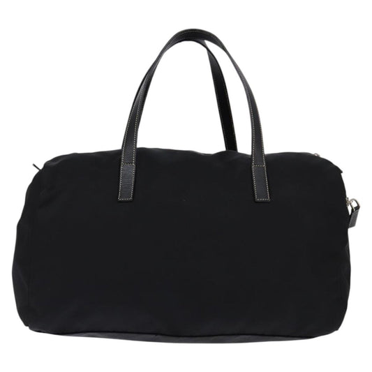 Prada Side Pocket Convertible Duffle Bag Tessuto, BLACK, NYLON, Travel bag