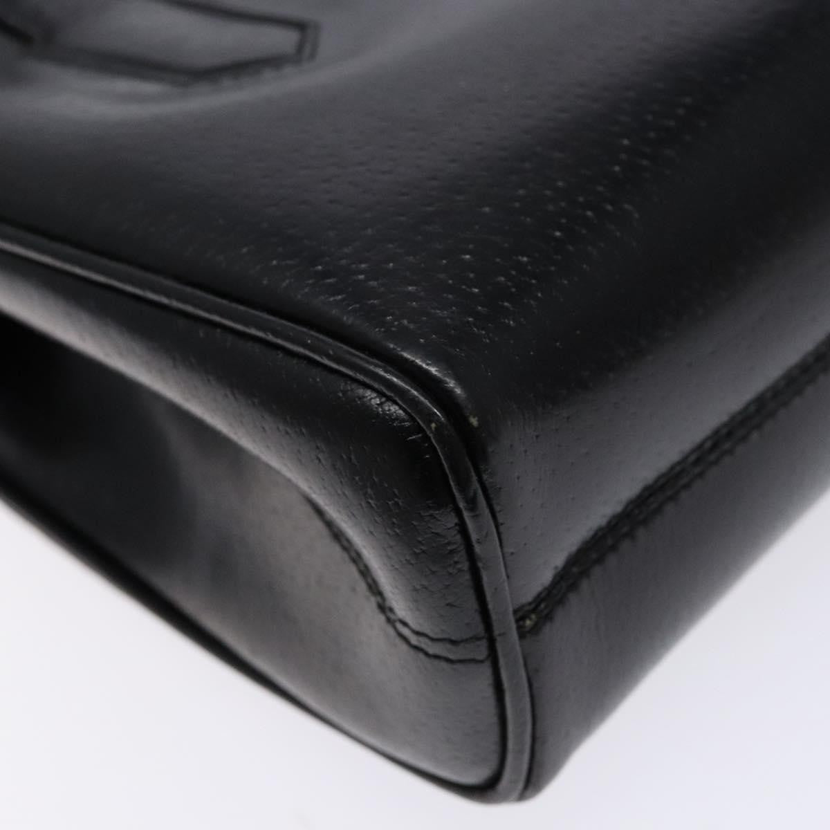 Gucci Vintage Handbag Leather, BLACK, LEATHER, Handbag