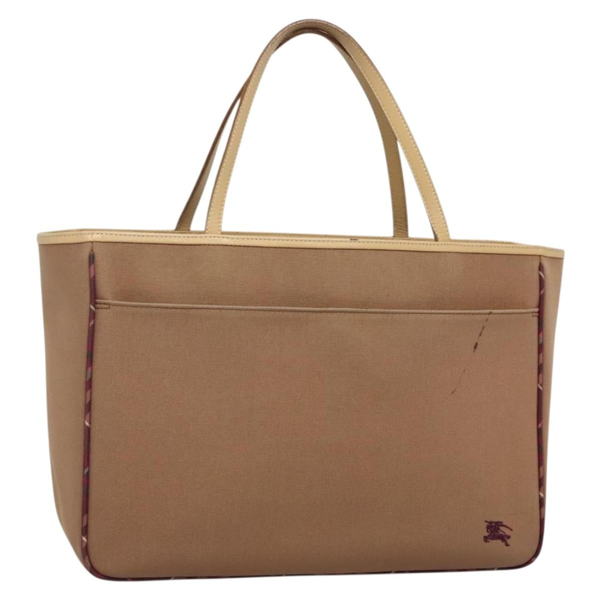 Burberry Nova Check Tote Leather, BEIGE, CANVAS, Tote bag