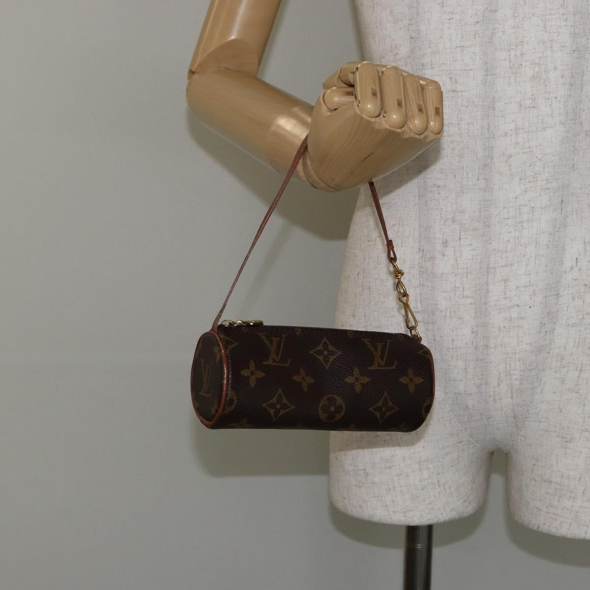 Louis Vuitton Papillon Pochette Monogram Canvas, BROWN, CANVAS, Clutche & pouche