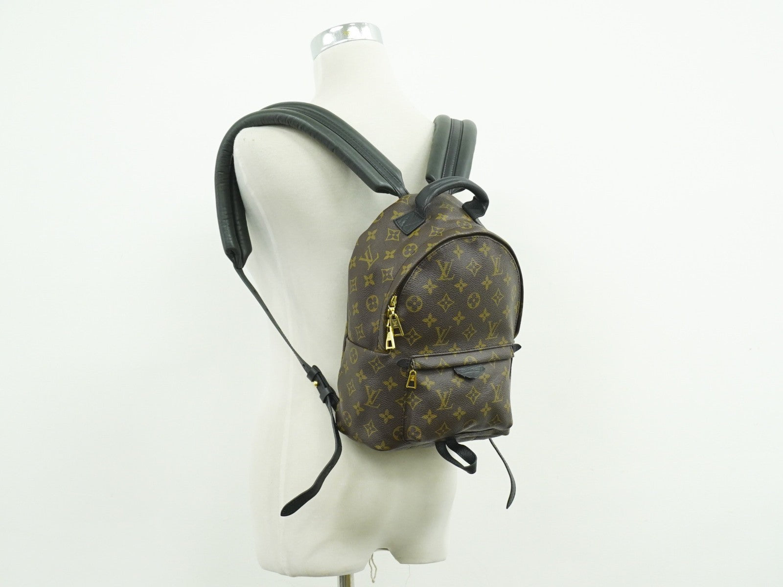 Louis Vuitton Palm Springs Backpack Monogram Canvas, BROWN, CANVAS, Backpack