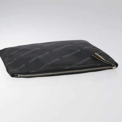 Balenciaga Explorer Pouch Leather, BLACK, LEATHER, Clutche & pouche
