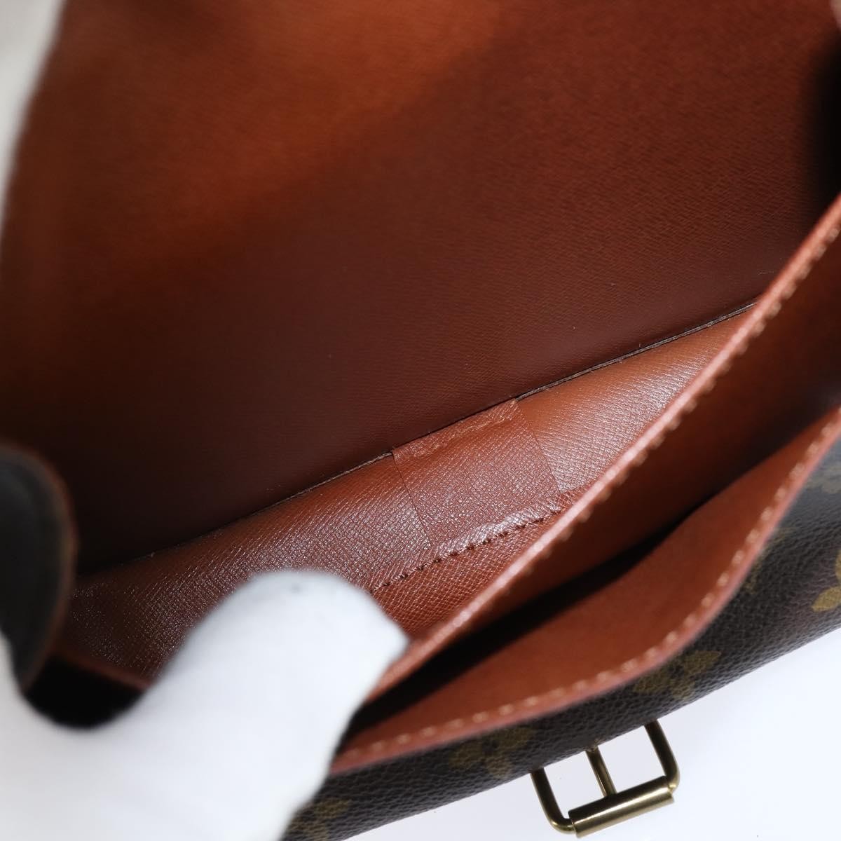 Louis Vuitton Cartouchiere Handbag Monogram Canvas, BROWN, CANVAS, Shoulder bag