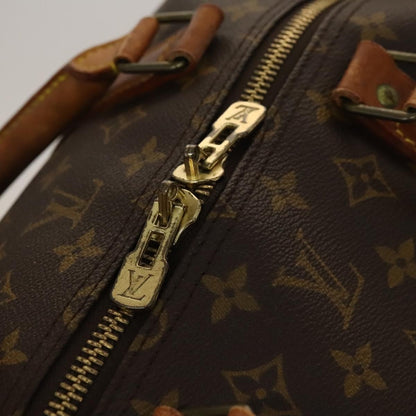 Louis Vuitton Keepall Bandouliere Bag Monogram Canvas, BROWN, CANVAS, Travel bag