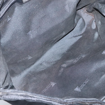 Versace Vintage Tote Nylon, BLACK, NYLON, Tote bag