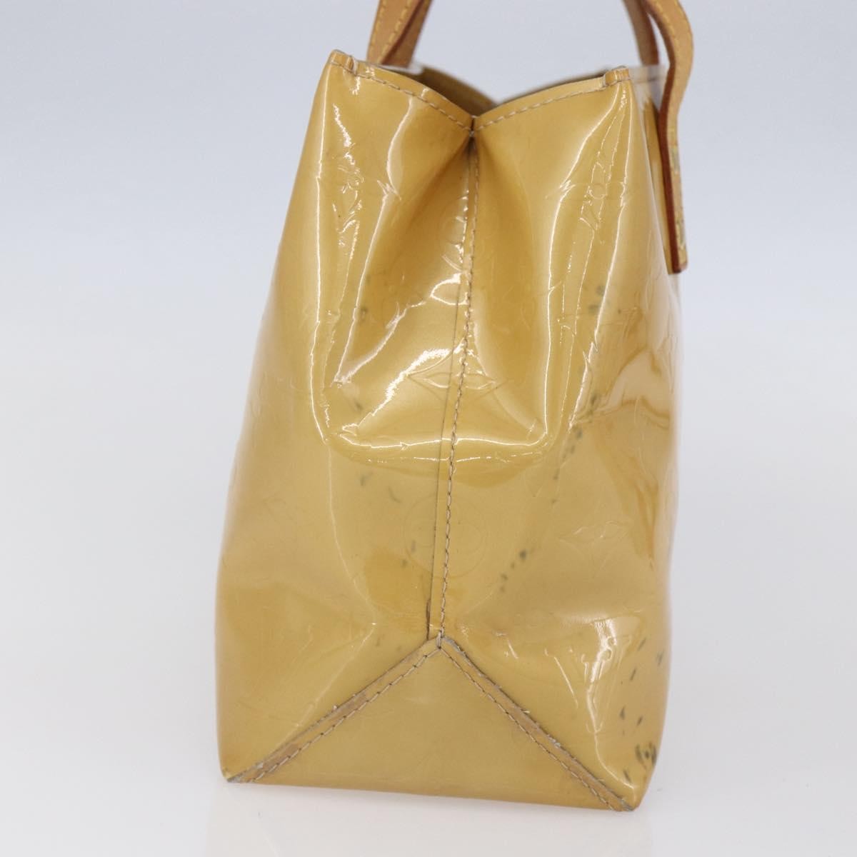 Louis Vuitton Reade Handbag Monogram Vernis, BEIGE, PATENT_LEATHER, Handbag