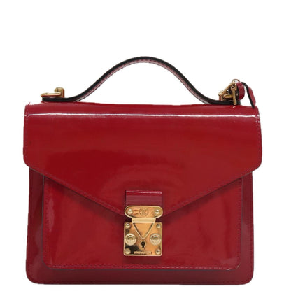 Louis Vuitton Monceau Handbag Vernis, PINK, PATENT_LEATHER, Handbag