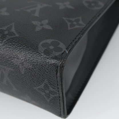 Louis Vuitton Pochette Voyage Monogram Eclipse Canvas, BLACK, CANVAS, Clutche & pouche