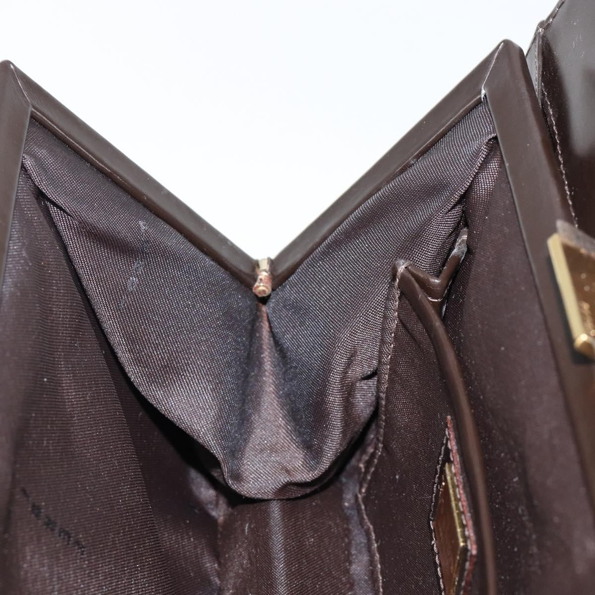 Fendi Vintage Top Handle Bag Leather, BROWN, LEATHER, Handbag