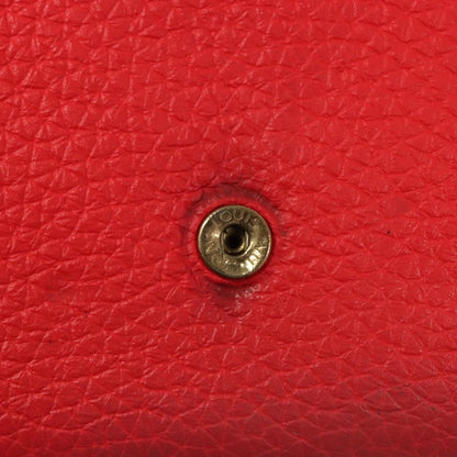Louis Vuitton Capucines Long Wallet Leather, RED, LEATHER, Wallets