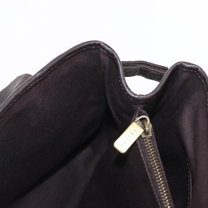 Celine Vintage Macadam Handbag Canvas, BEIGE, CANVAS, Handbag