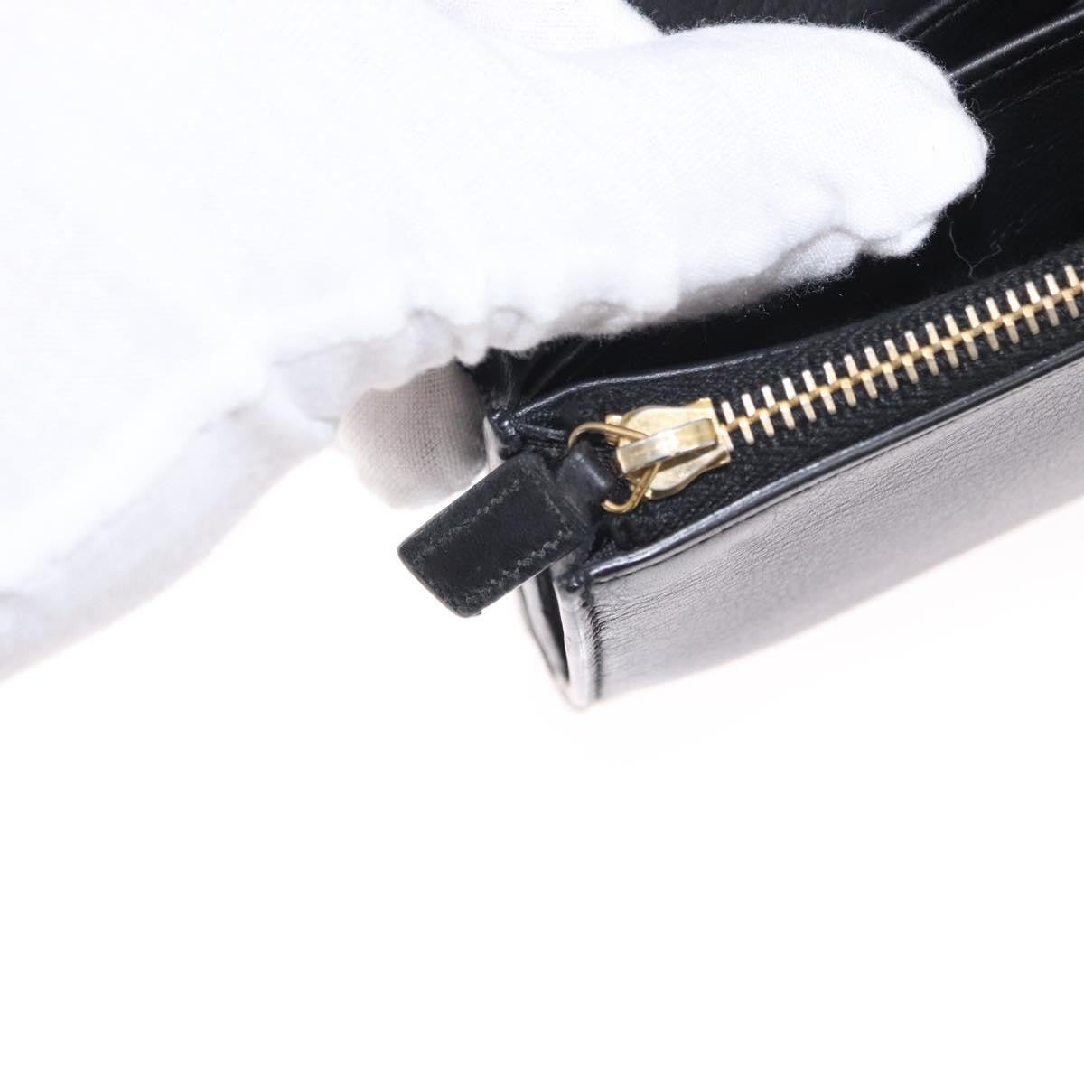 Saint Laurent Y Line Flap Wallet Leather, BLACK, LEATHER, Wallets