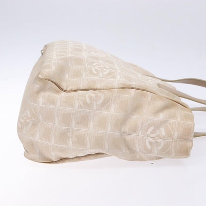 Chanel Travel Line Tote Nylon, BEIGE, NYLON, Travel bag