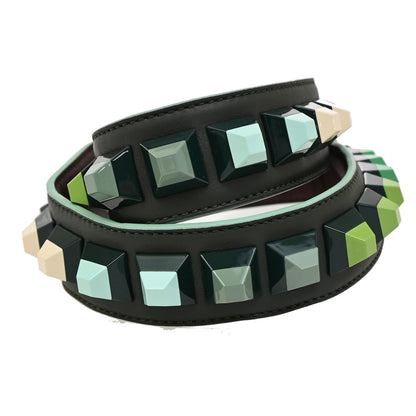 Fendi Mini Strap You Short Shoulder Strap Studded Leather, MULTICOLOUR, LEATHER, Straps