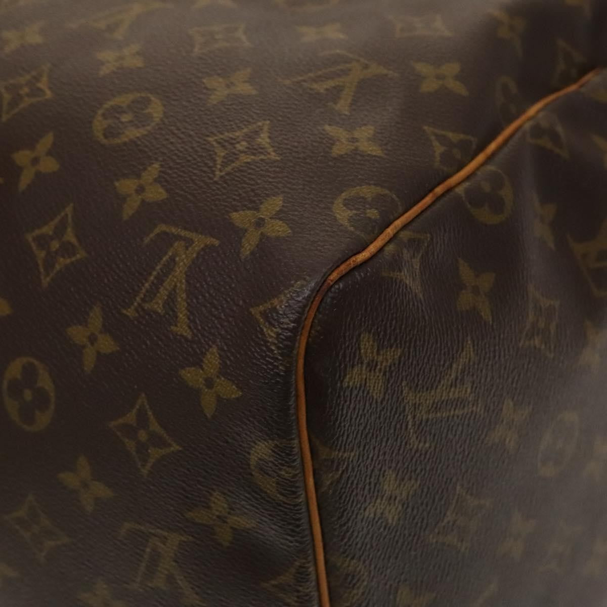 Louis Vuitton Keepall Bag Monogram Canvas, BROWN, CANVAS, Travel bag