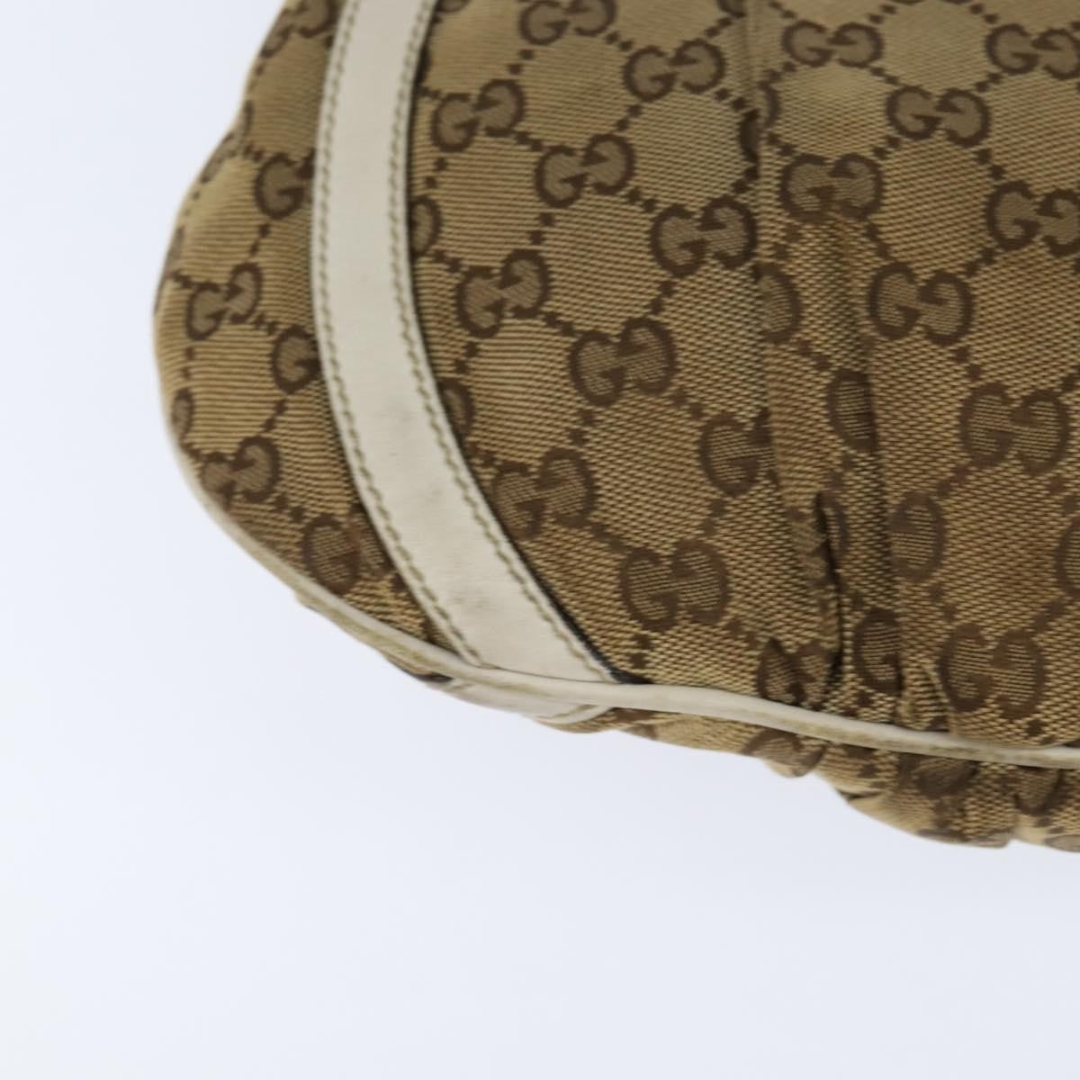 Gucci D Ring Messenger Bag GG Canvas, BEIGE, CANVAS, Shoulder bag