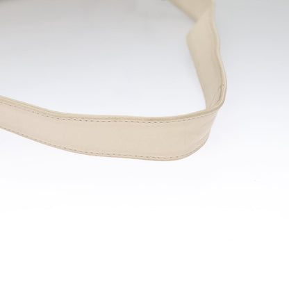 Chanel Chocolate Bar CC Shoulder Bag Quilted Leather, WHITE, LEATHER, Shoulder bag