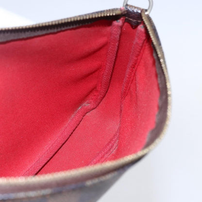 Louis Vuitton Pochette Accessoires Damier, BROWN, CANVAS, Clutche & pouche