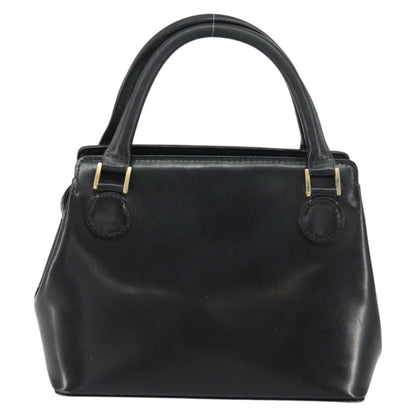 Versace Vintage Handbag Leather, BLACK, LEATHER, Handbag