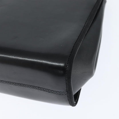 Salvatore Ferragamo Chain Flap Shoulder Bag Leather, BLACK, LEATHER, Shoulder bag