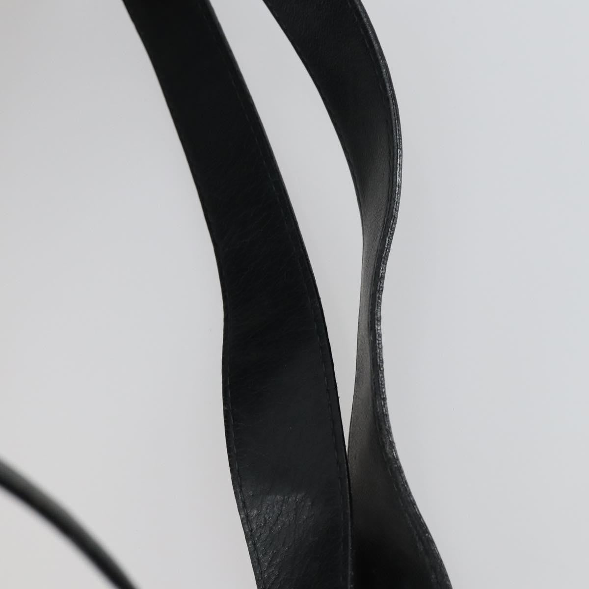 Gucci Vintage Bamboo Backpack Leather, BLACK, LEATHER, Backpack