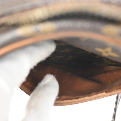 Louis Vuitton Danube Handbag Monogram Canvas, BROWN, LEATHER, Shoulder bag