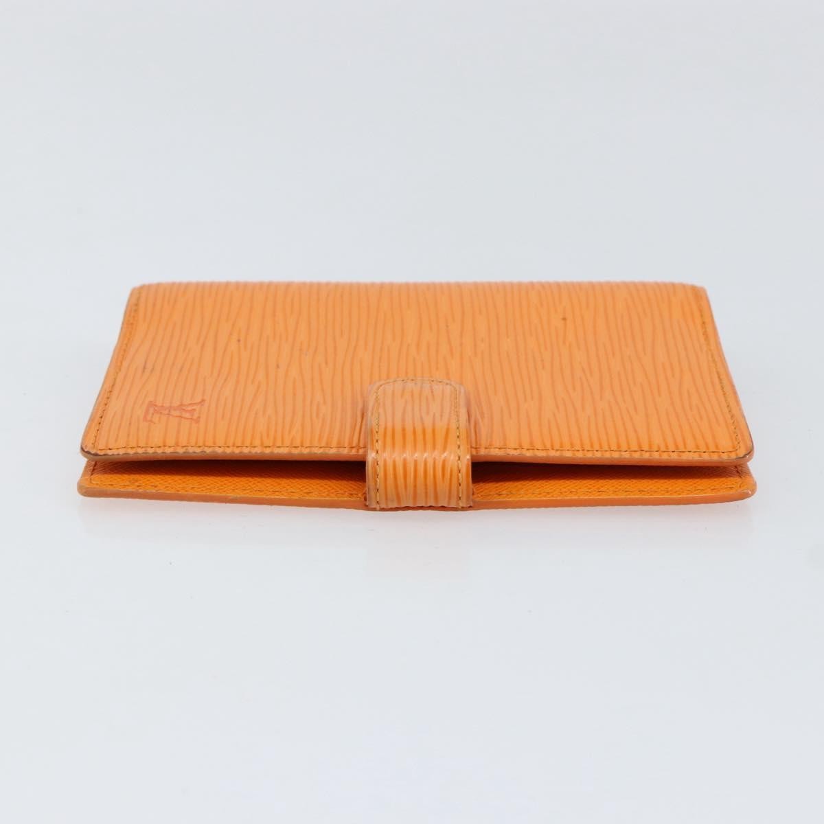 Louis Vuitton Agenda Cover Epi Leather, ORANGE, LEATHER, Wallets